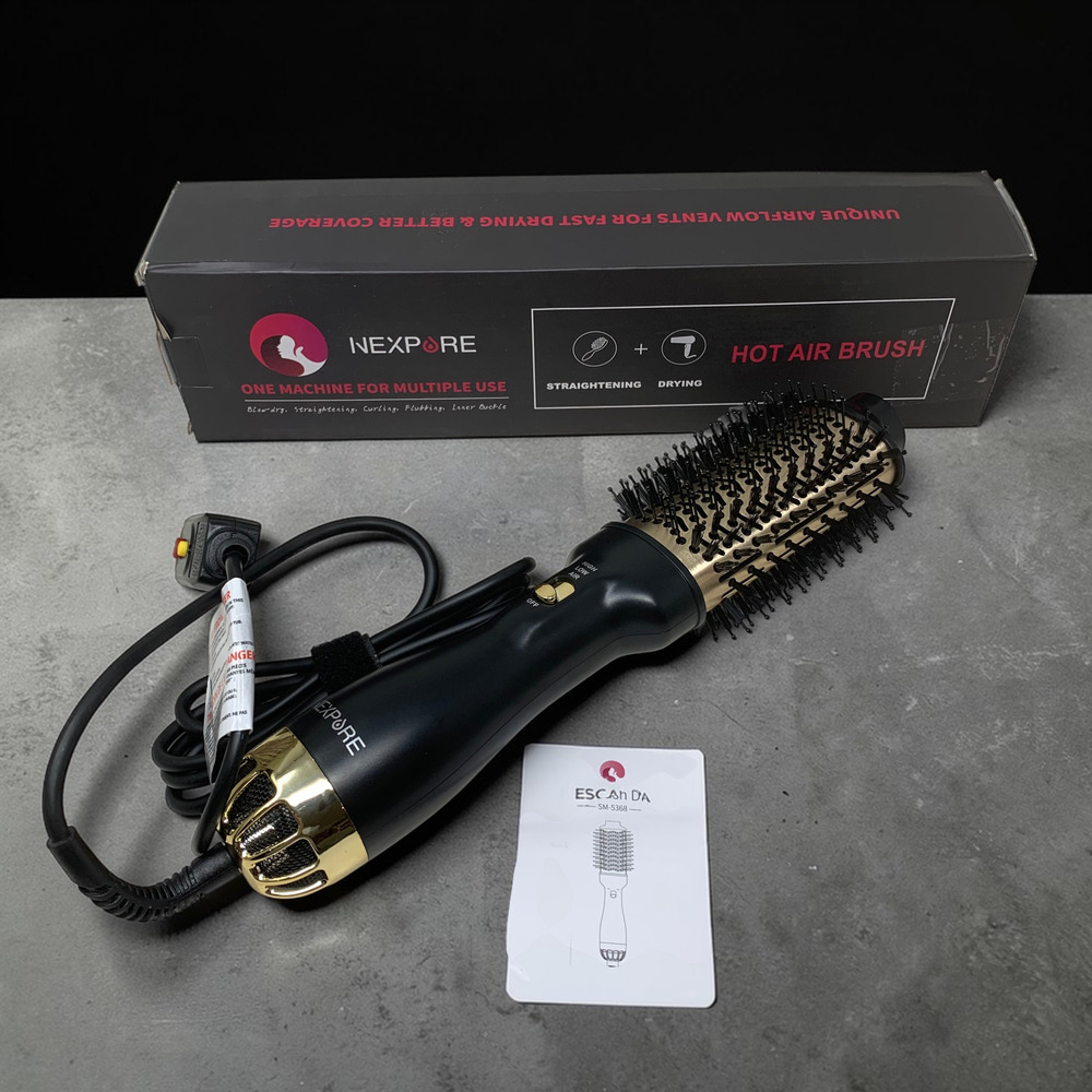 NEW Nexpure 4 in 1 Hair Dryer Hot Air Brush Negative Ion Ceramic SM-5368 Boxed